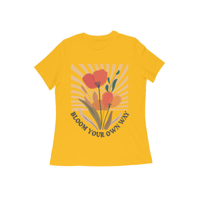 Bloom Your Own Way Boho Flower Graphic Tee II - Image 4