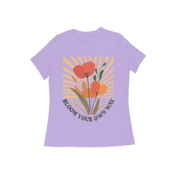 Bloom Your Own Way Boho Flower Graphic Tee II - Image 5