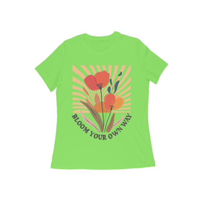 Bloom Your Own Way Boho Flower Graphic Tee II - Image 7