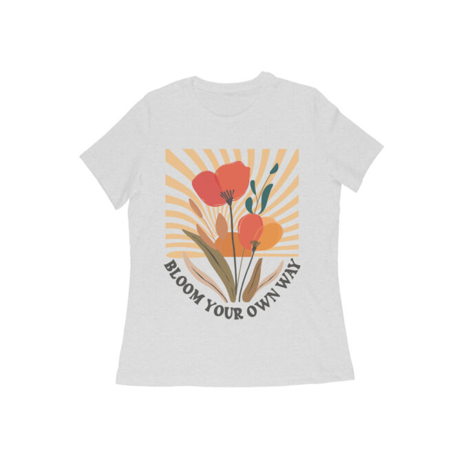 Bloom Your Own Way Boho Flower Graphic Tee II - Image 3