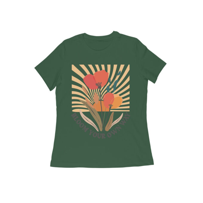 Bloom Your Own Way Boho Flower Graphic Tee II - Image 8