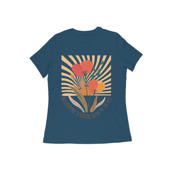 Bloom Your Own Way Boho Flower Graphic Tee II - Image 9