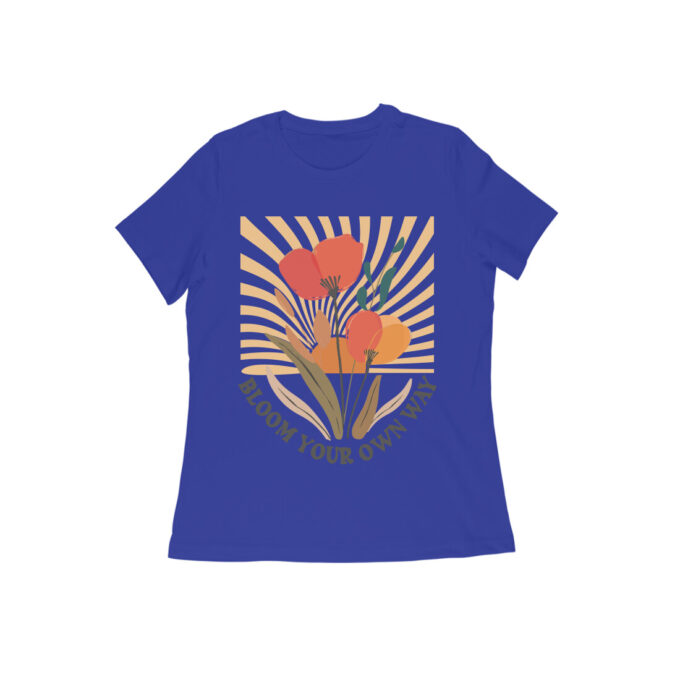 Bloom Your Own Way Boho Flower Graphic Tee II - Image 11