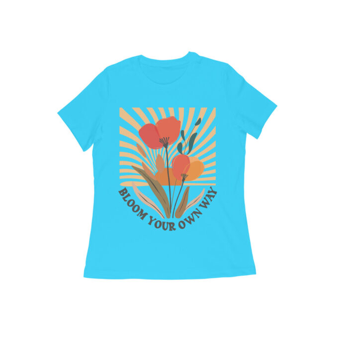 Bloom Your Own Way Boho Flower Graphic Tee II - Image 12