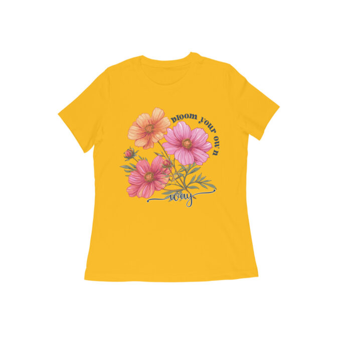 Bloom Your Own Way Boho Flower Graphic Tee1 - Image 5