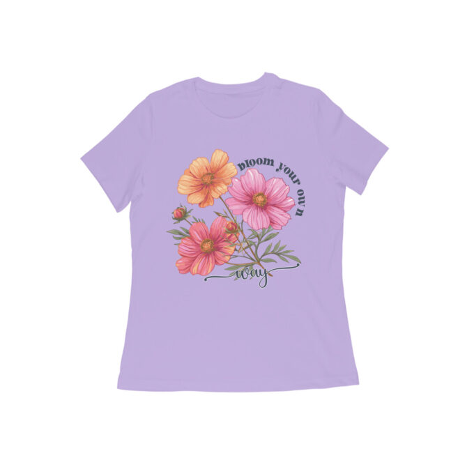 Bloom Your Own Way Boho Flower Graphic Tee1 - Image 6