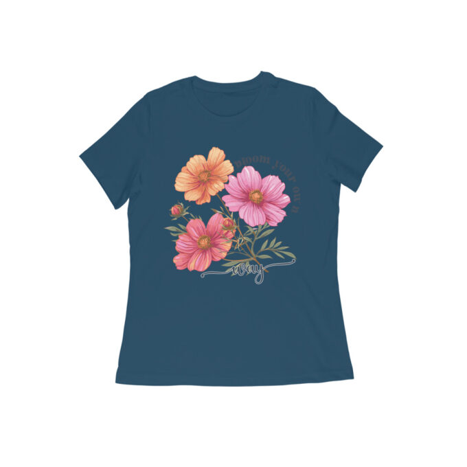 Bloom Your Own Way Boho Flower Graphic Tee1 - Image 9