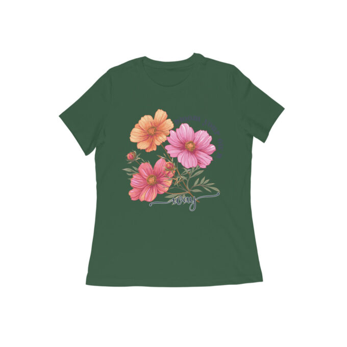 Bloom Your Own Way Boho Flower Graphic Tee1 - Image 10