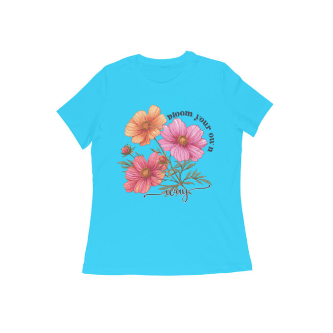 Bloom Your Own Way Boho Flower Graphic Tee1 - Image 12