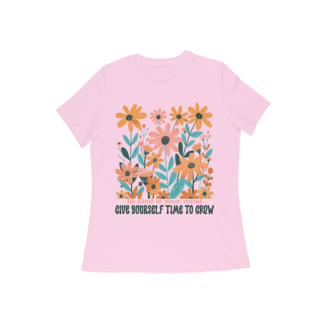 Be Kind to Your Mind Boho Flower Graphic Tee - Image 6