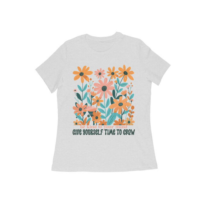 Be Kind to Your Mind Boho Flower Graphic Tee - Image 9