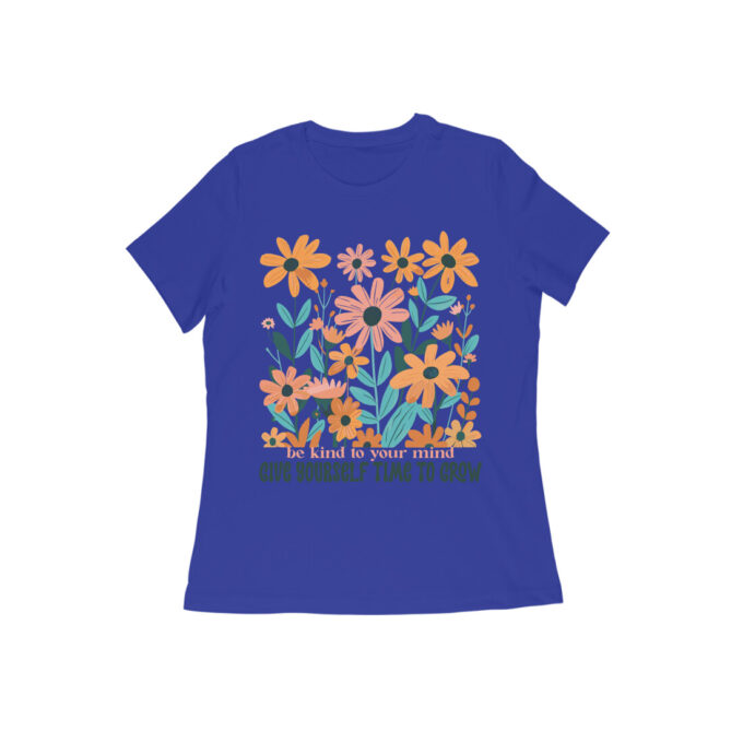 Be Kind to Your Mind Boho Flower Graphic Tee - Image 12