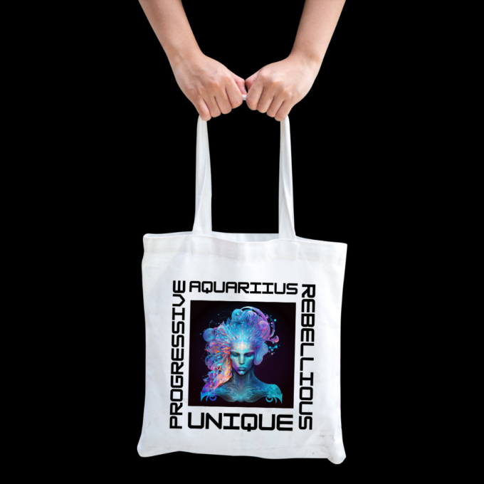 Aquarius Traits Tote Bag - Image 6