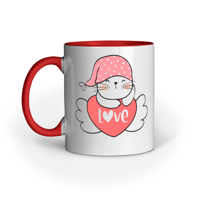Angel Cat Love Mug - Image 2