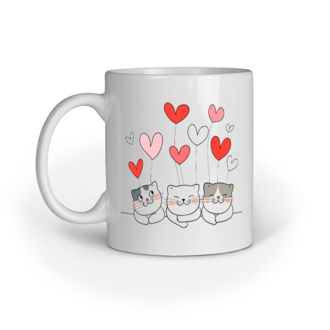 Trio of Happy Cats Mug