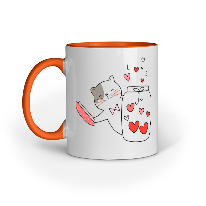 Cat & Jar of Love Mug - Image 2