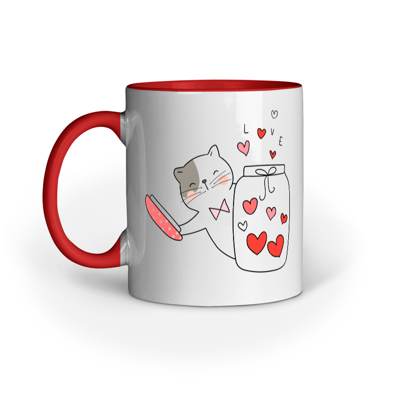 Cat & Jar of Love Mug - Image 3