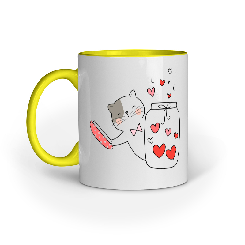 Cat & Jar of Love Mug - Image 4