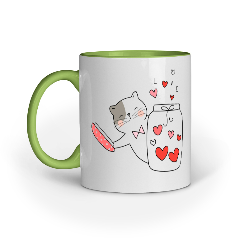 Cat & Jar of Love Mug - Image 5