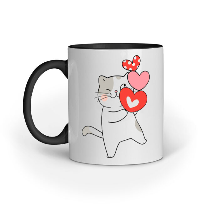 Cat Hugging Hearts Mug - Image 7