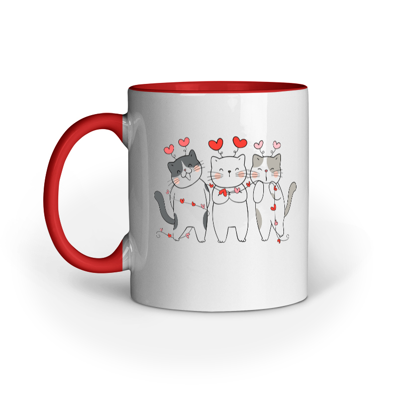 Three Cats Love Mug - Image 2