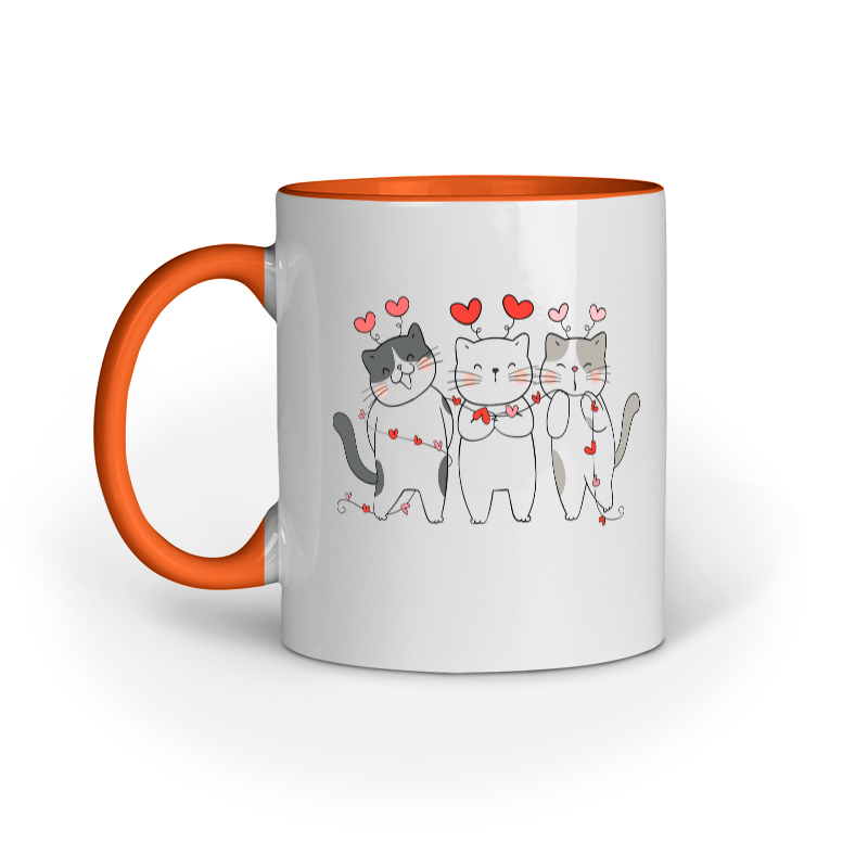 Three Cats Love Mug - Image 4
