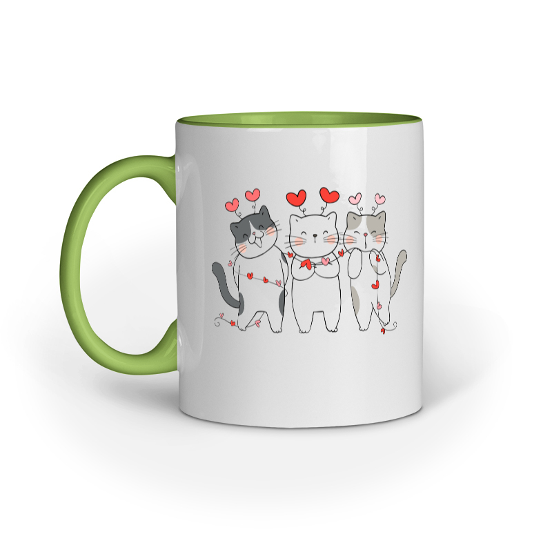 Three Cats Love Mug - Image 5