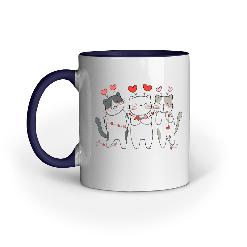 Three Cats Love Mug - Image 6