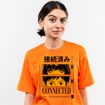 A bold manga eyes graphic tee for teens who love edgy anime fashion.