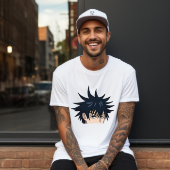 Ryomen Sukuna anime t-shirt featuring manga-style artwork from Jujutsu Kaisen