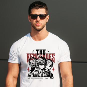 RENEGADES gothic rebel graphic on oversized unisex T-shirt