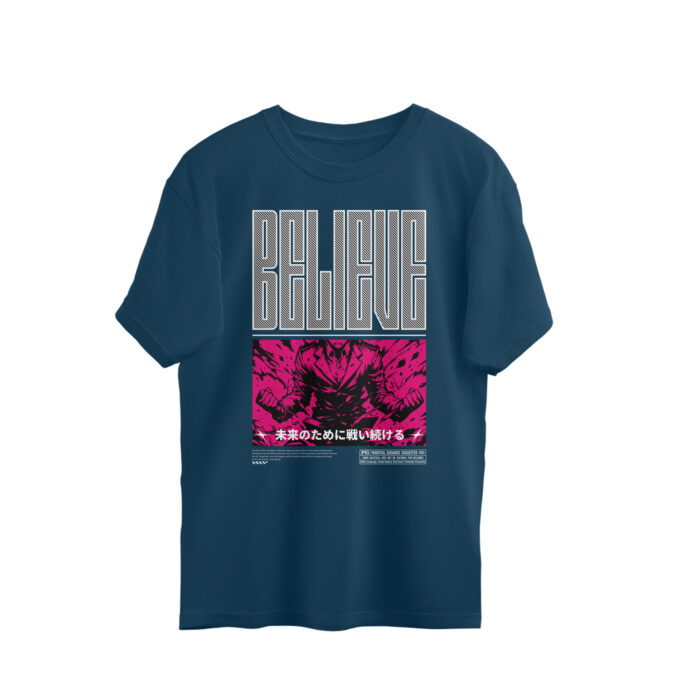 BELIEVE – Manga Style Oversized Unisex T-Shirt - Image 5