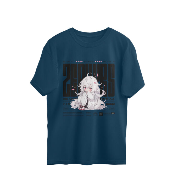 Chibi Zephyr Oversized Unisex T-Shirt - Image 3