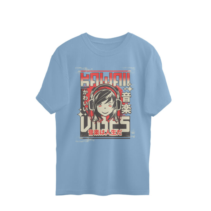 Kawaii Vibes Oversized Unisex T-Shirt - Image 2