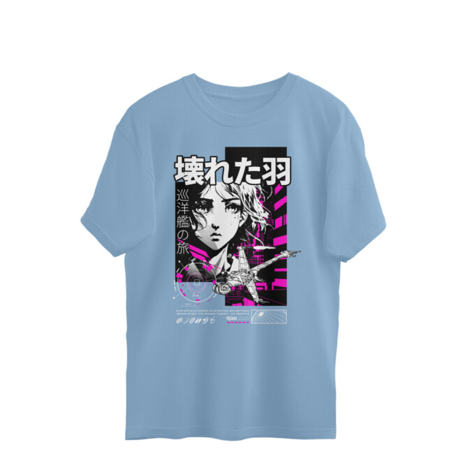 Broken Wings – Oversized Unisex Cruiser Journey Tee - Image 8