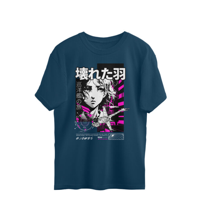 Broken Wings – Oversized Unisex Cruiser Journey Tee - Image 6