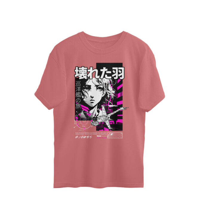Broken Wings – Oversized Unisex Cruiser Journey Tee - Image 7