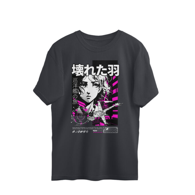 Broken Wings – Oversized Unisex Cruiser Journey Tee - Image 2