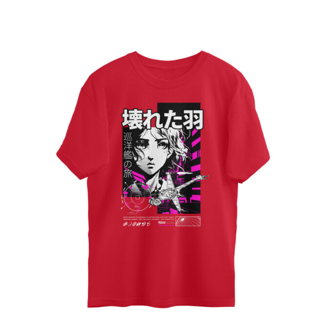 Broken Wings – Oversized Unisex Cruiser Journey Tee - Image 5