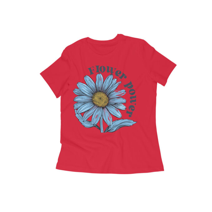 Flower Power Womens Tshirt - Image 2