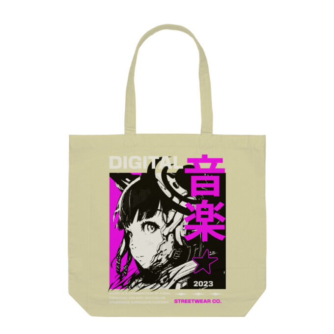 Digital 音楽 – Neon Harmony Tote Bag - Image 2